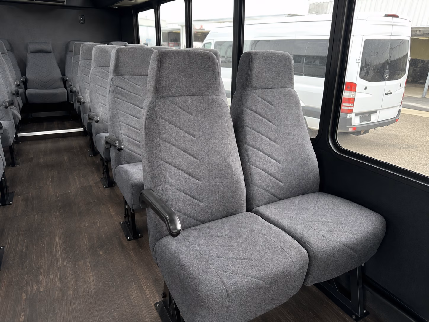 bakersfield 18 passenger minibus inside