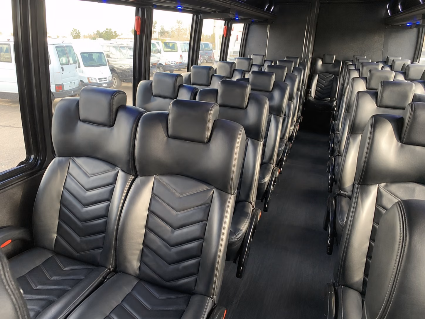 bakersfield 18 passenger minibus interior