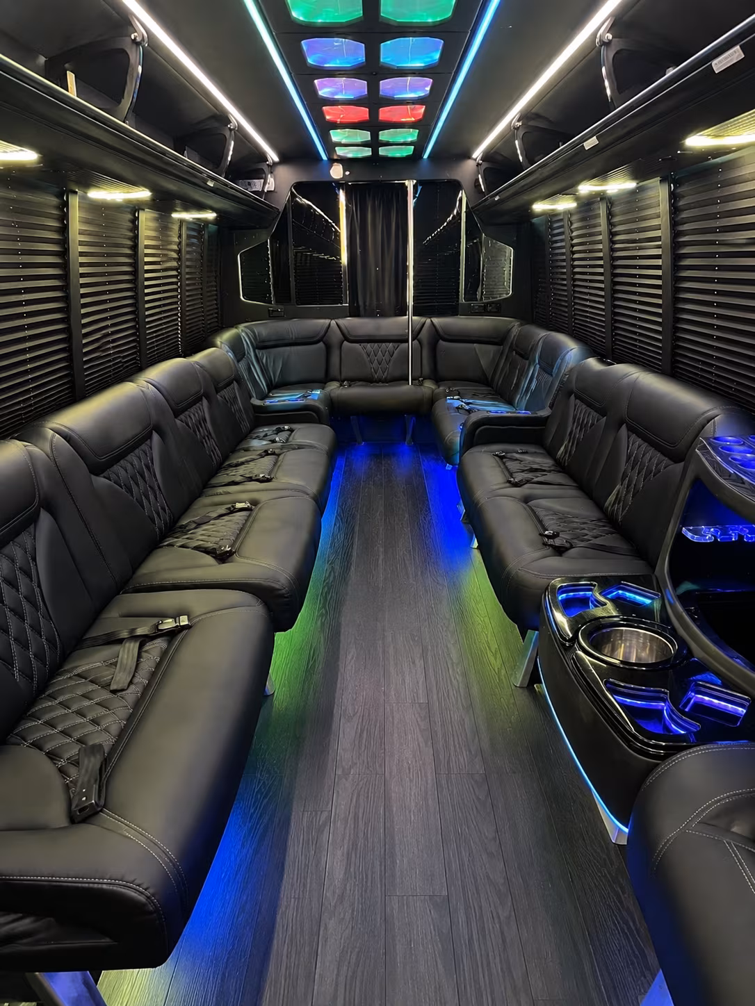 bakersfield 20 passenger party bus interior