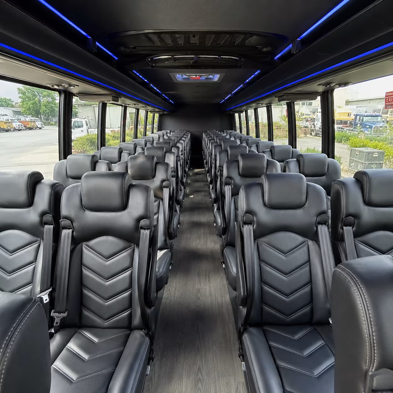 bakersfield 25 passenger minibus inside
