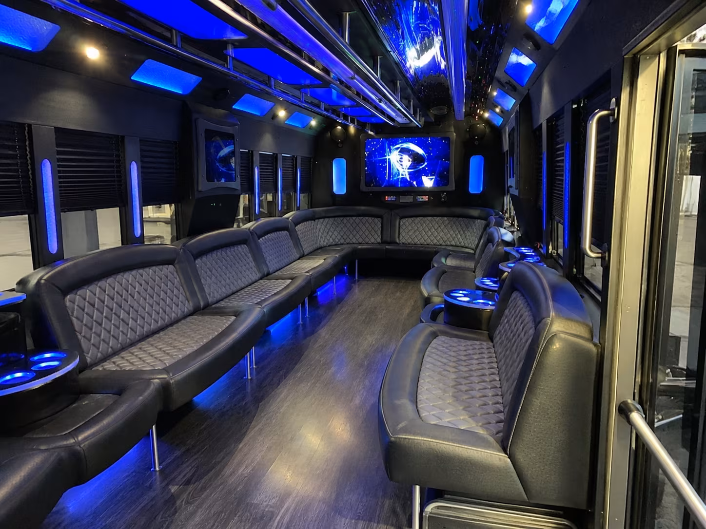 bakersfield 28 passenger party bus interior