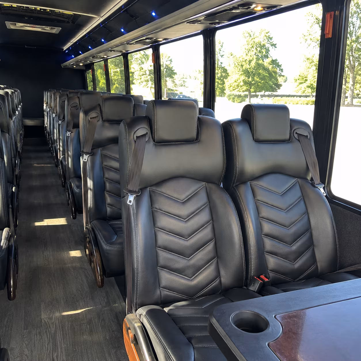 bakersfield 30 passenger minibus inside