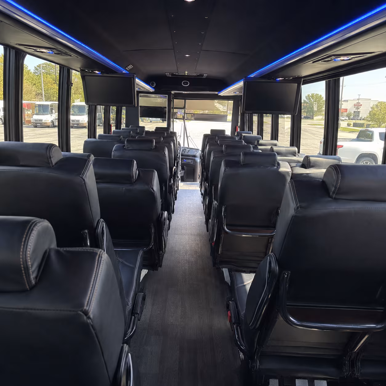 bakersfield 30 passenger minibus interior