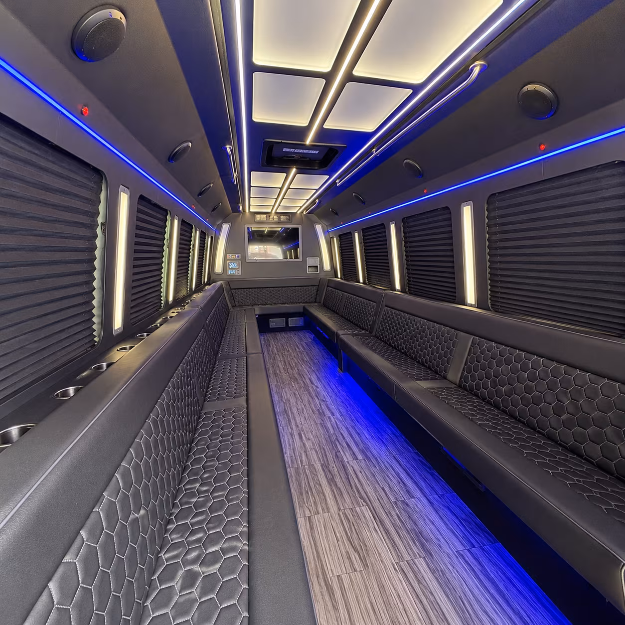 bakersfield 30 passenger party bus interior