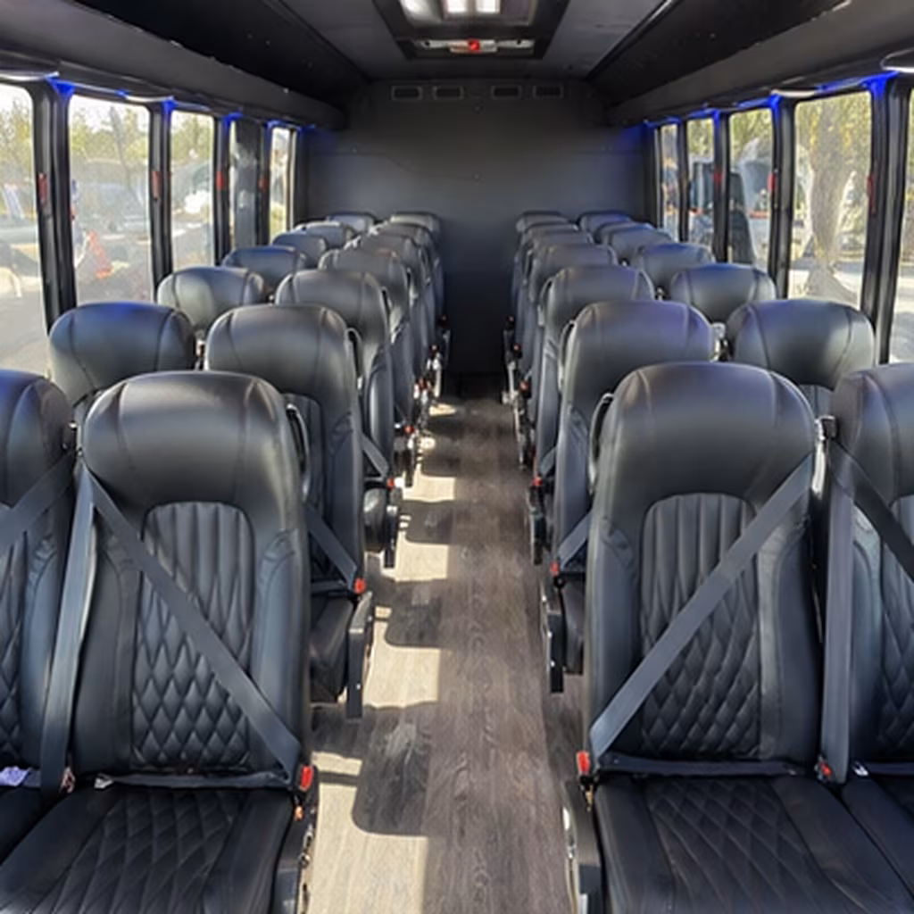 bakersfield 35 passenger minibus inside