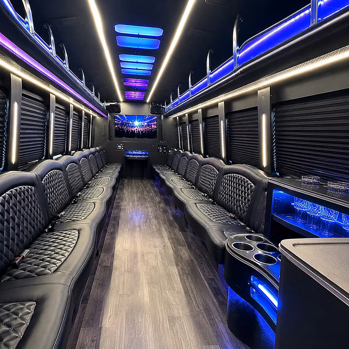 bakersfield party bus interior