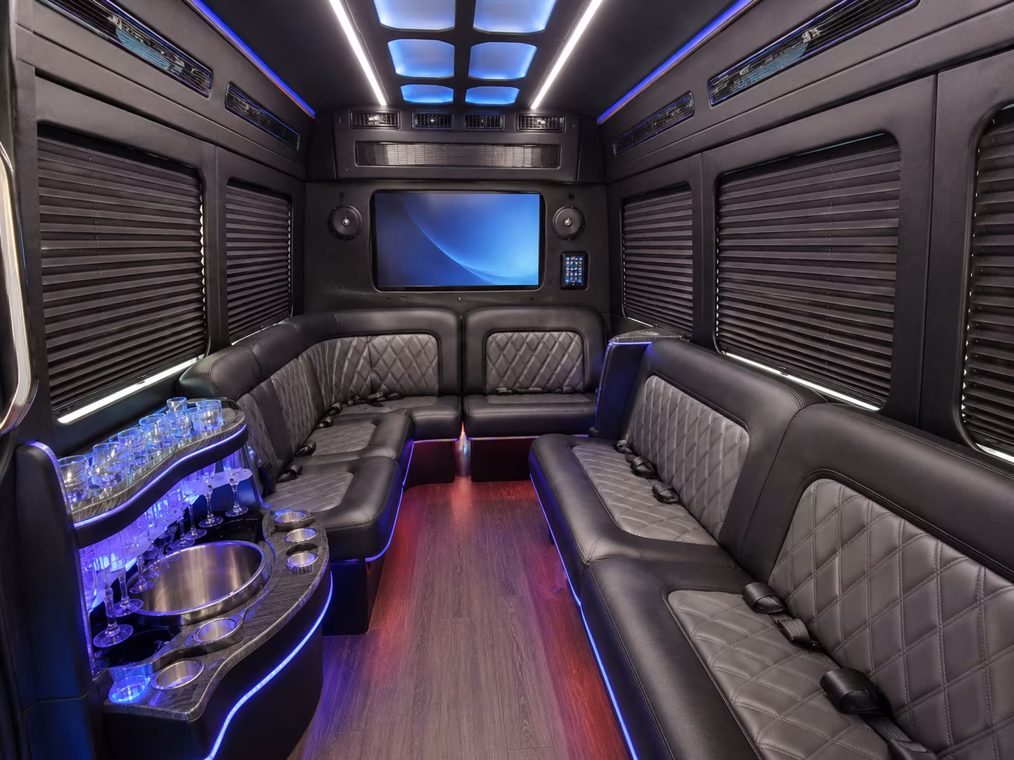 bakersfield sprinter limousine interior