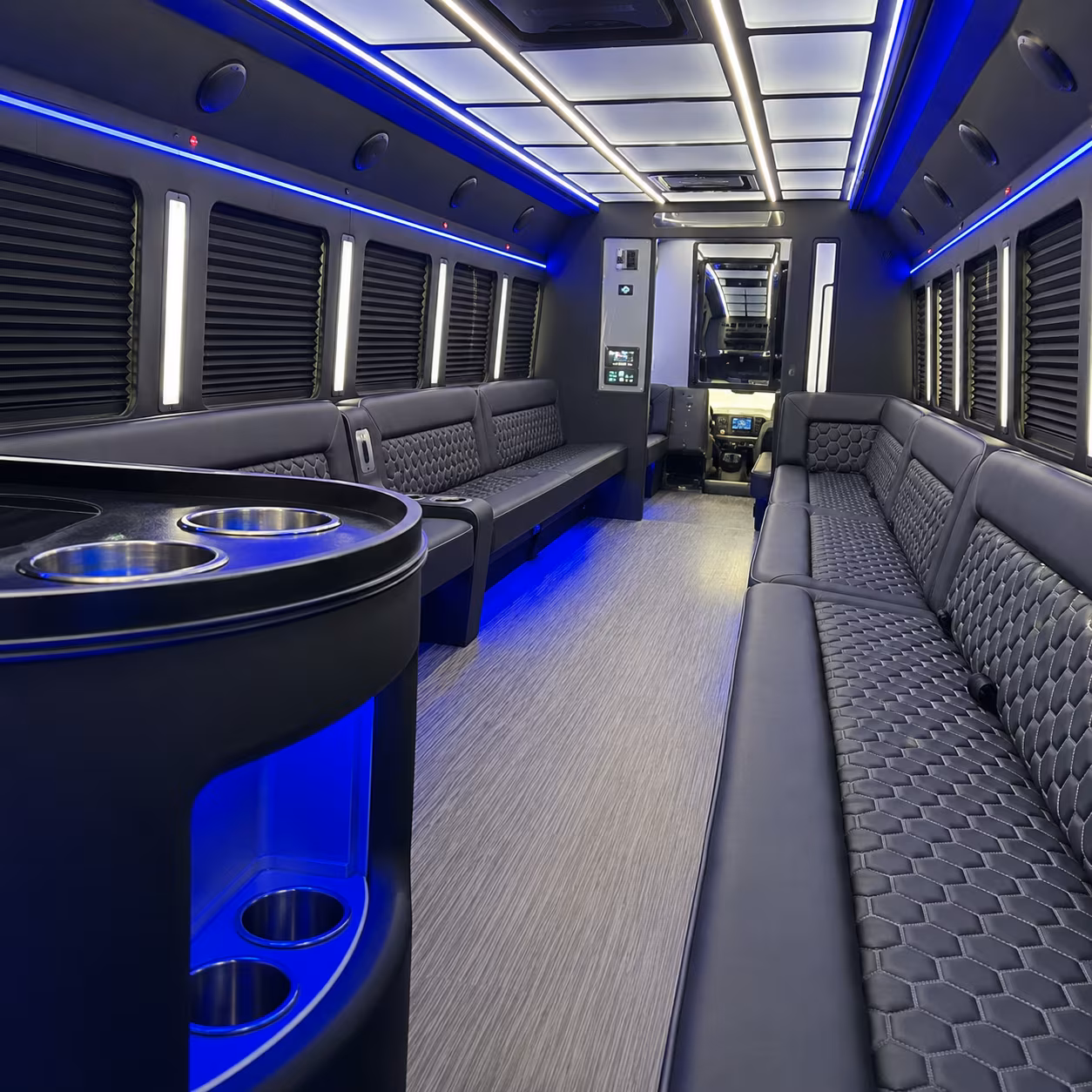 night on town bakersfield party bus rental
